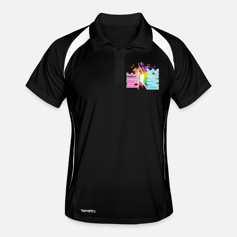 Pole Dance Splash Neon Colors Men's Polo breathable