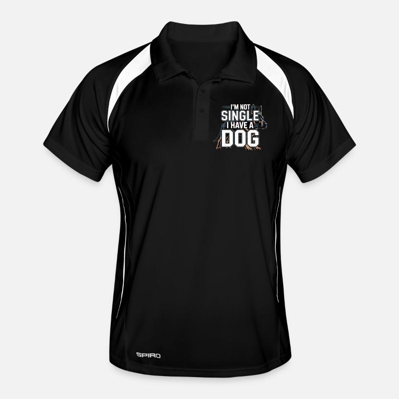 I'm Not Single – I Have a Dog Männer Polo atmungsaktiv