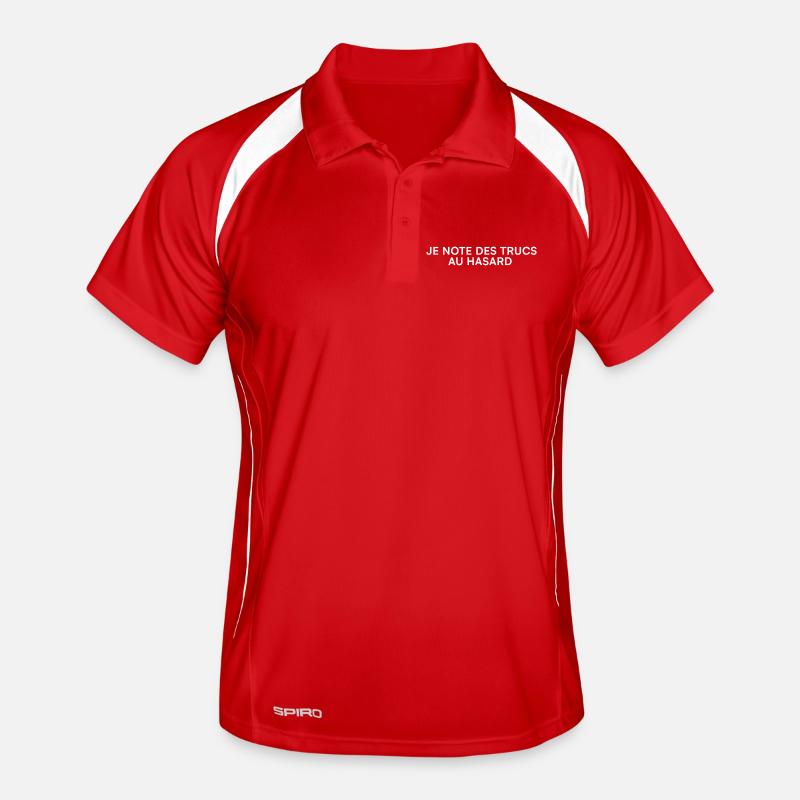 I Write Down Random Stuff – Humor Men's Polo breathable