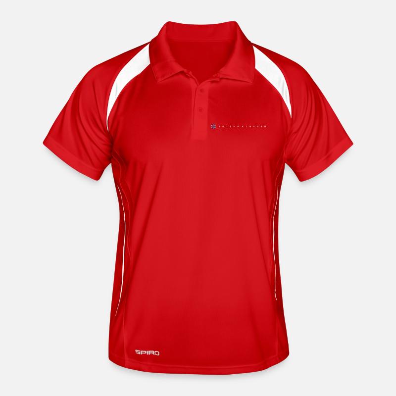Drapeau du Royaume-Uni Polo respirant Homme