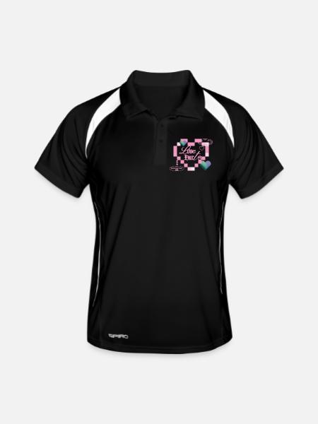 Love hurts - Men's Polo breathable - black/white