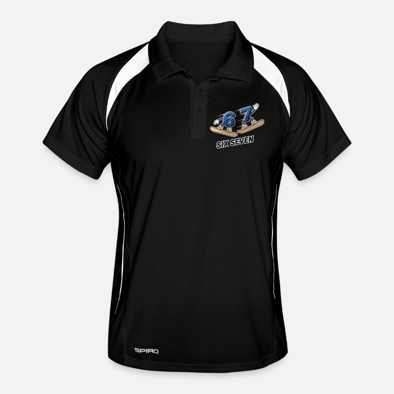 6 7 Six Seven Snowboard Meme Polo respirant Homme