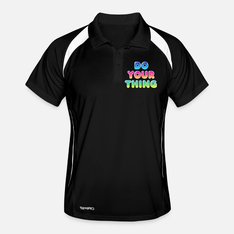 Style de motivation Faites votre truc Polo respirant Homme