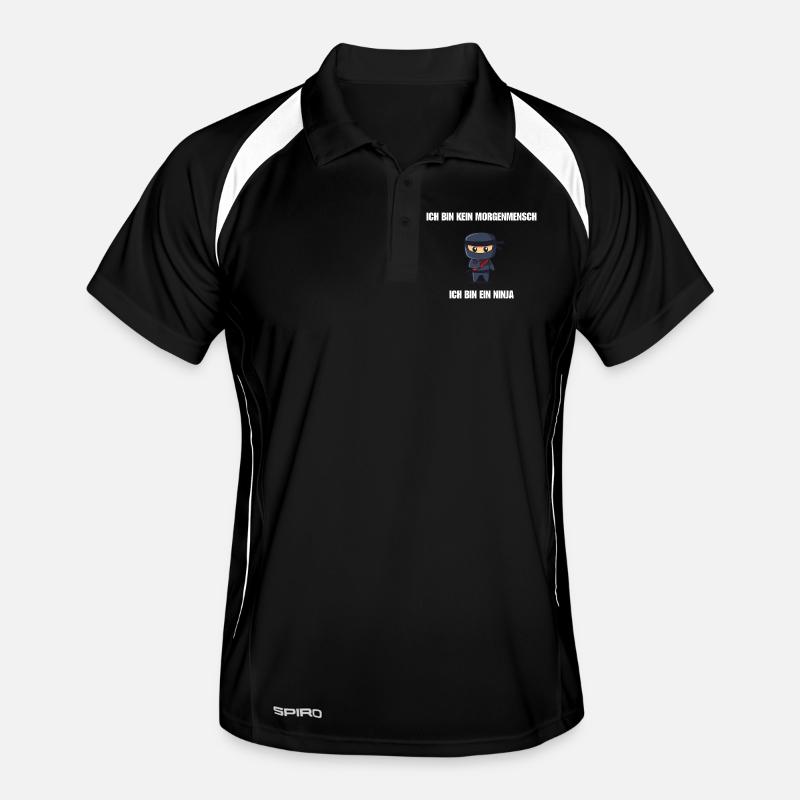 Ich bin kein Morgenmensch - Ich bin ein Ninja Männer Polo atmungsaktiv