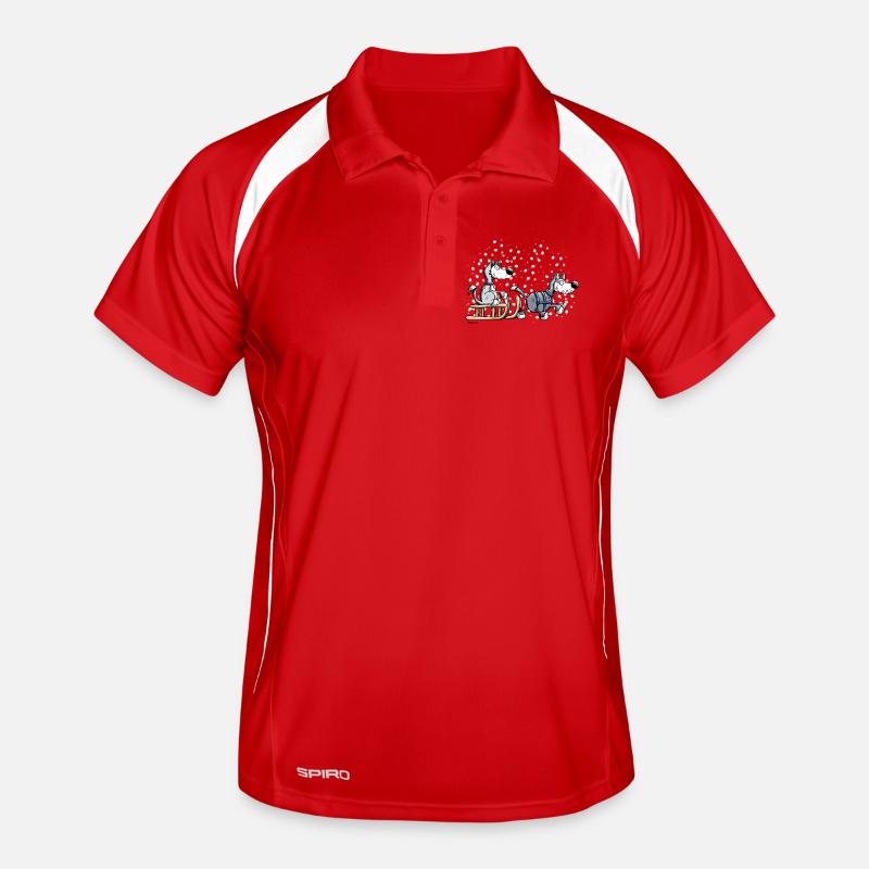 Drôle Huskies Polo respirant Homme