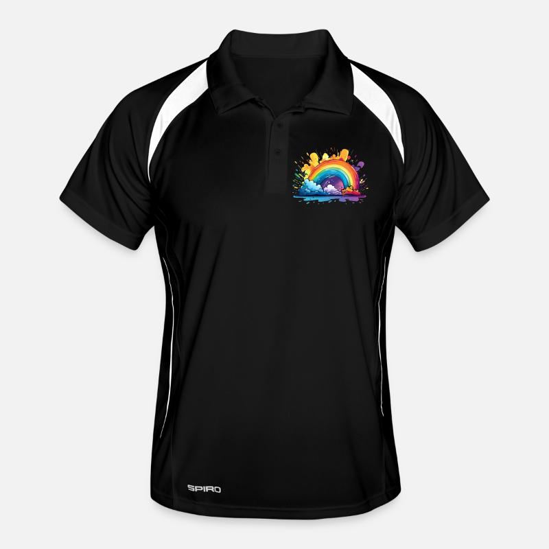 Votre arc-en-ciel Polo respirant Homme