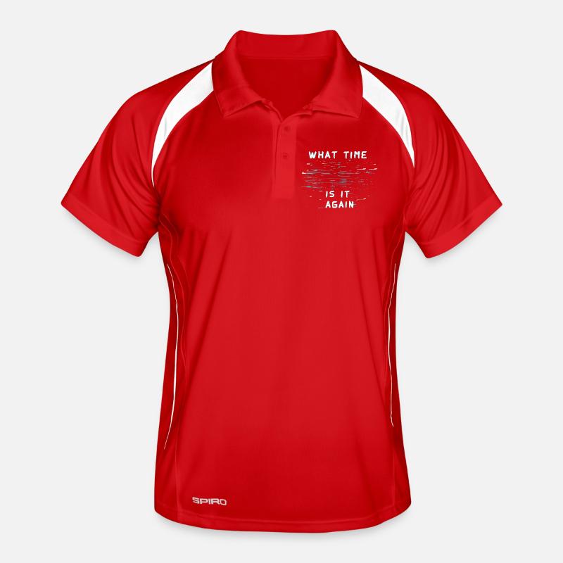 Quelle heure est-il encore ? Cécité temporelle Polo respirant Homme