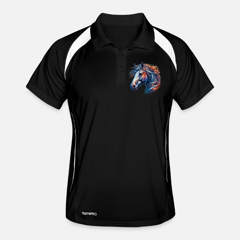 Pferd Männer Polo atmungsaktiv