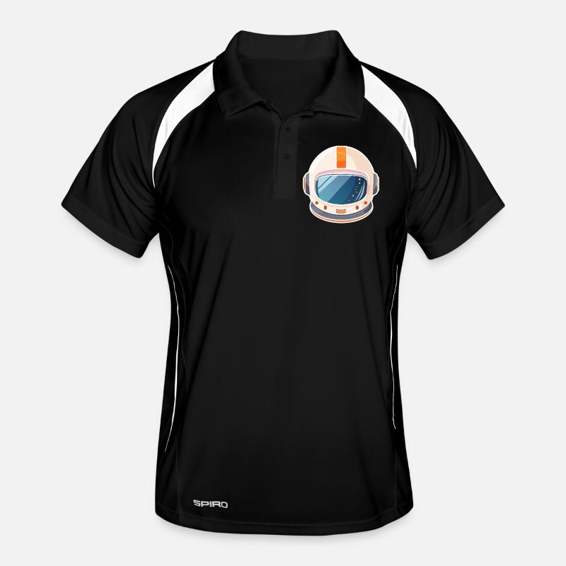 Retro space helmet Men's Polo breathable