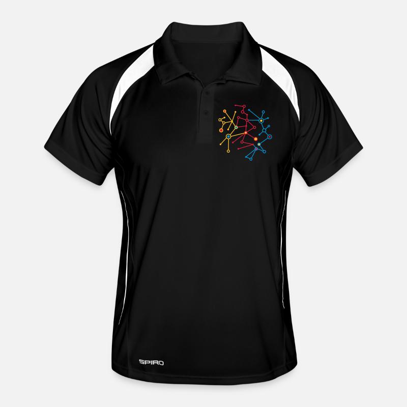 molecular pattern Men's Polo breathable