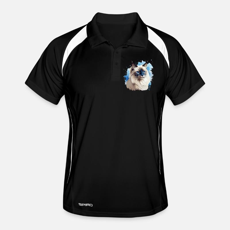 Tête de chat sacré Birman Polo respirant Homme