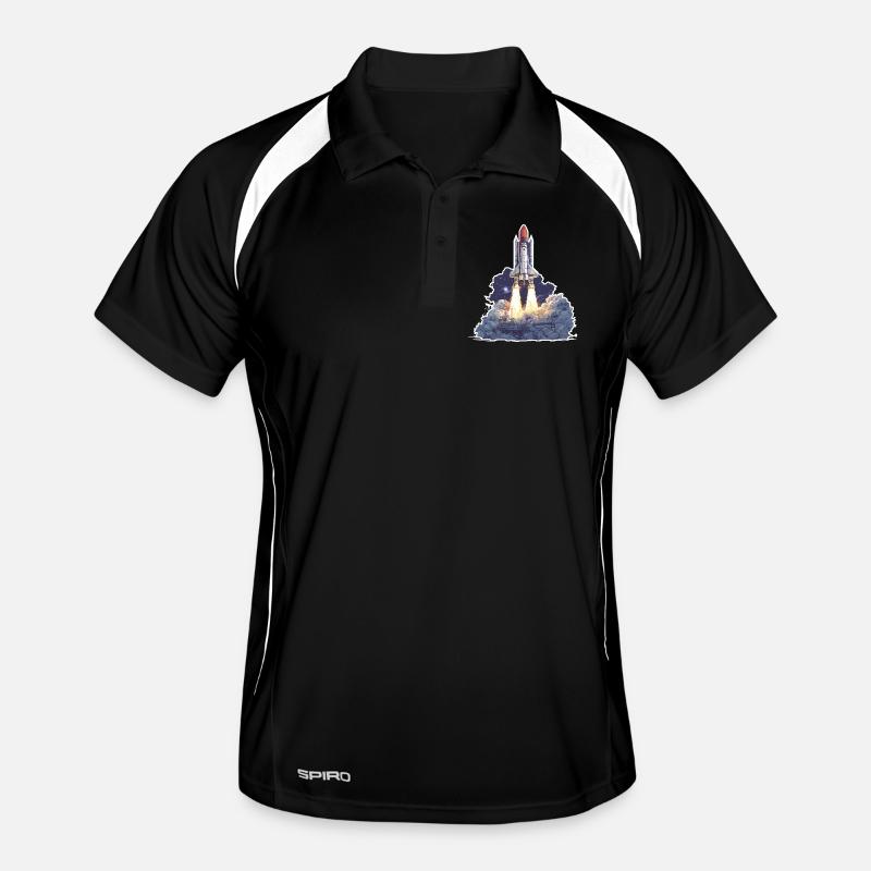 Exploration astronomique du lancement de fusées spatiales Polo respirant Homme