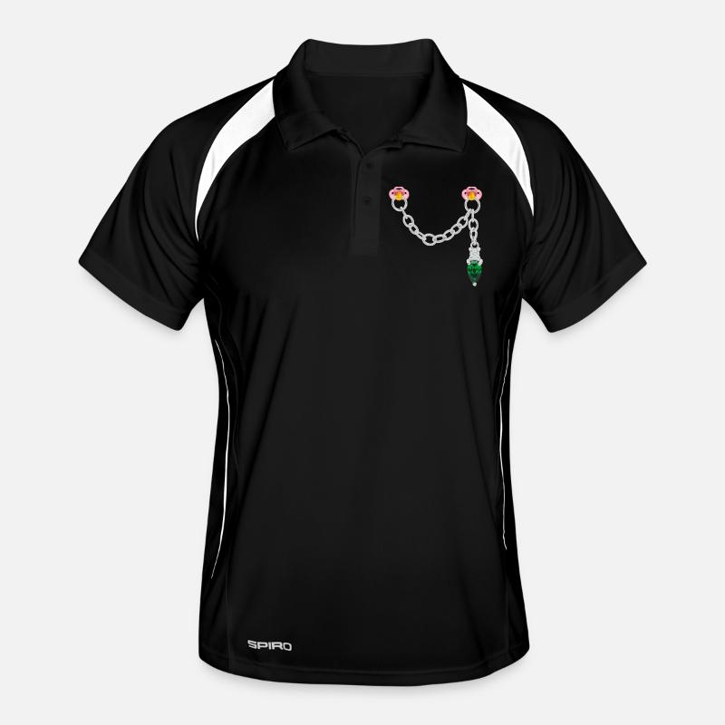Silver connector Men's Polo breathable