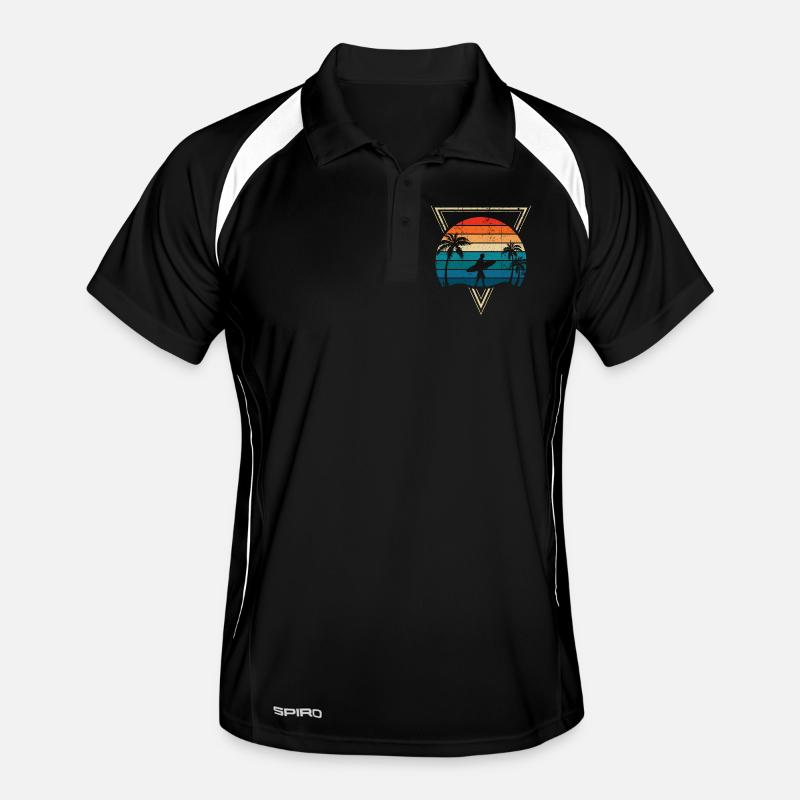 Sunset Surf und Palm Coast Männer Polo atmungsaktiv