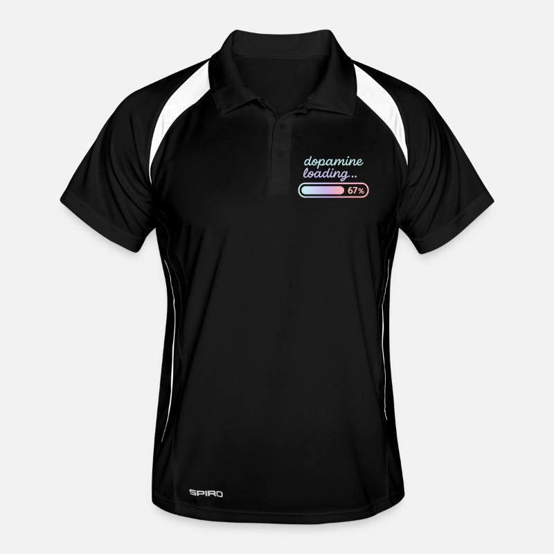 Dopamine Loading Pastel Gradient - Men's Polo breathable - black/white