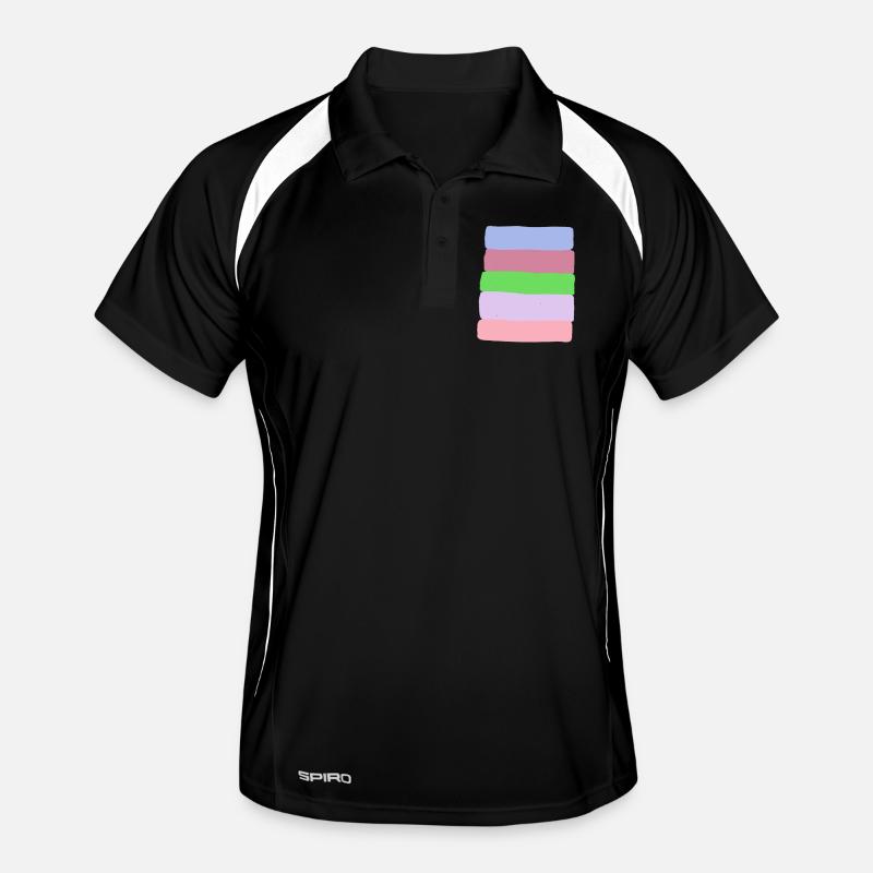 Pastel Stripe Stack Men's Polo breathable