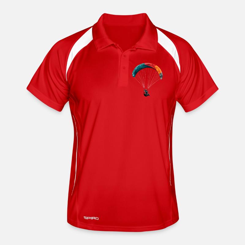 Geometric Paraglider Panodesign Men's Polo breathable