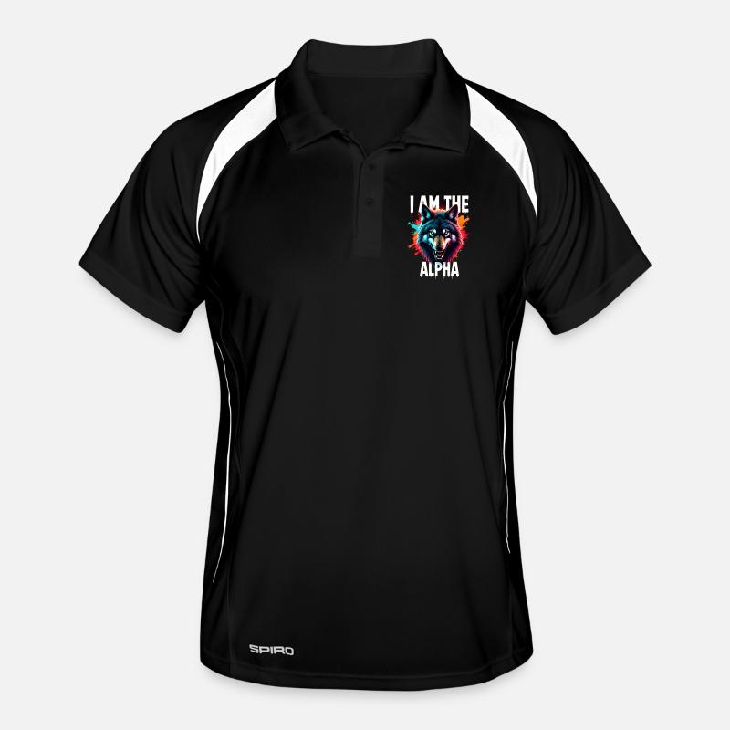 Je suis le loup alpha Polo respirant Homme