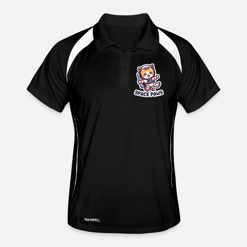 Space Paws – Chat pixel dans l’espace Polo respirant Homme