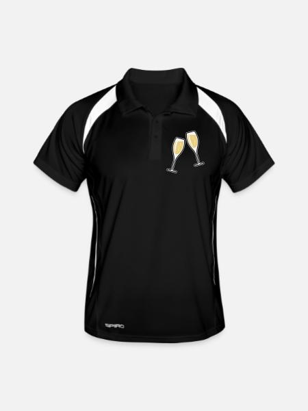 2 Sektgläser (Sekt / Oval / Zu / 3C) - Polo respirant Homme - noir/blanc - Devant