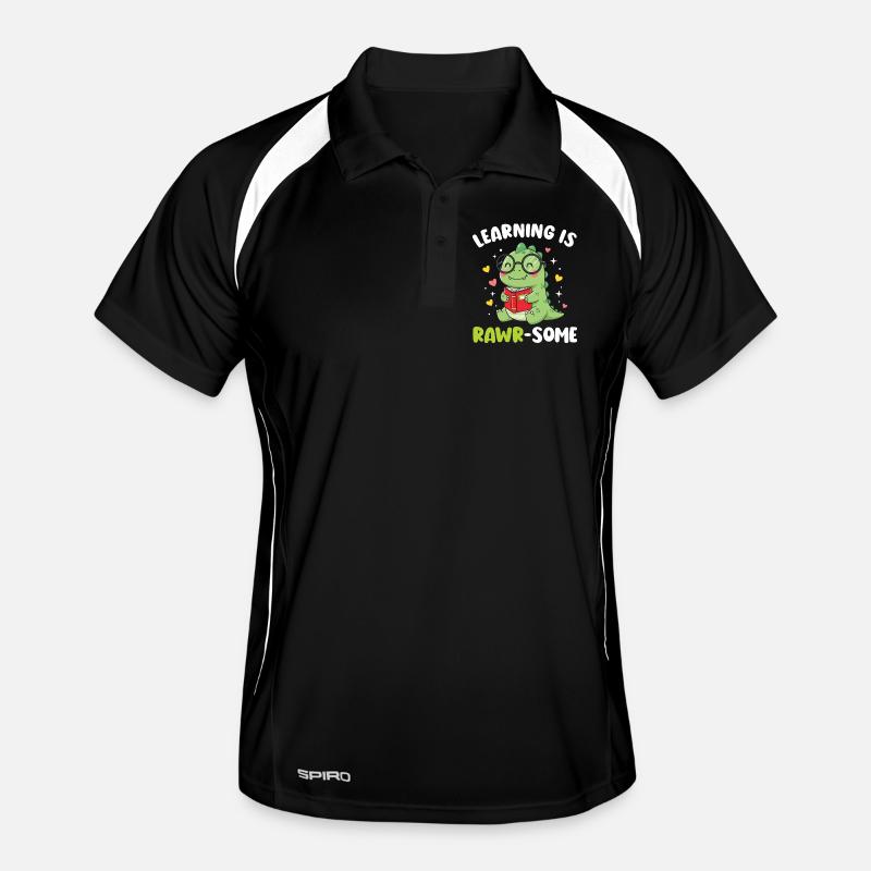 Dinosaurier Kindergarten Grundschulkinder Männer Polo atmungsaktiv