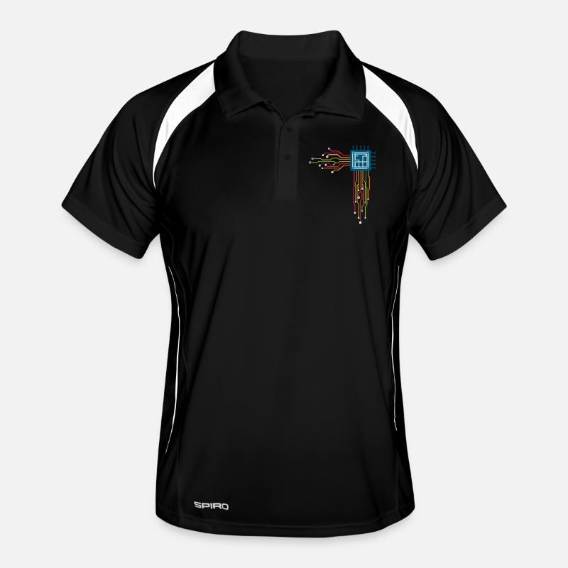 Computer chip - Creative illustration Men's Polo breathable