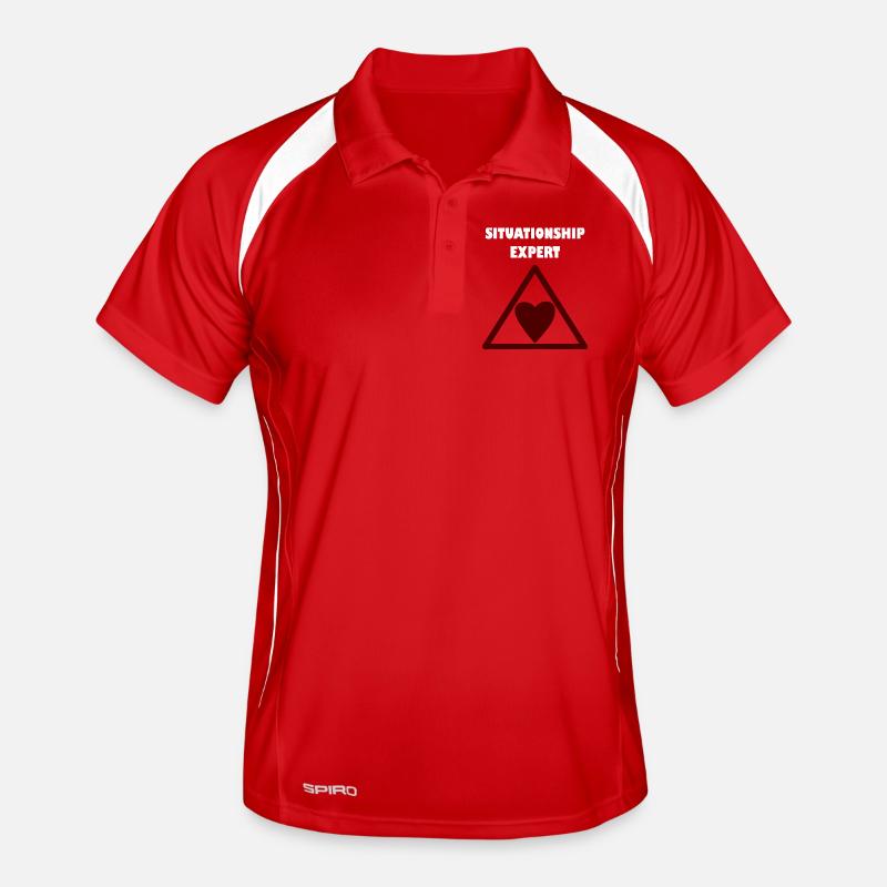 Relationship expert in the triangle Men's Polo breathable