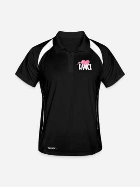 danse - Polo respirant Homme - noir/blanc