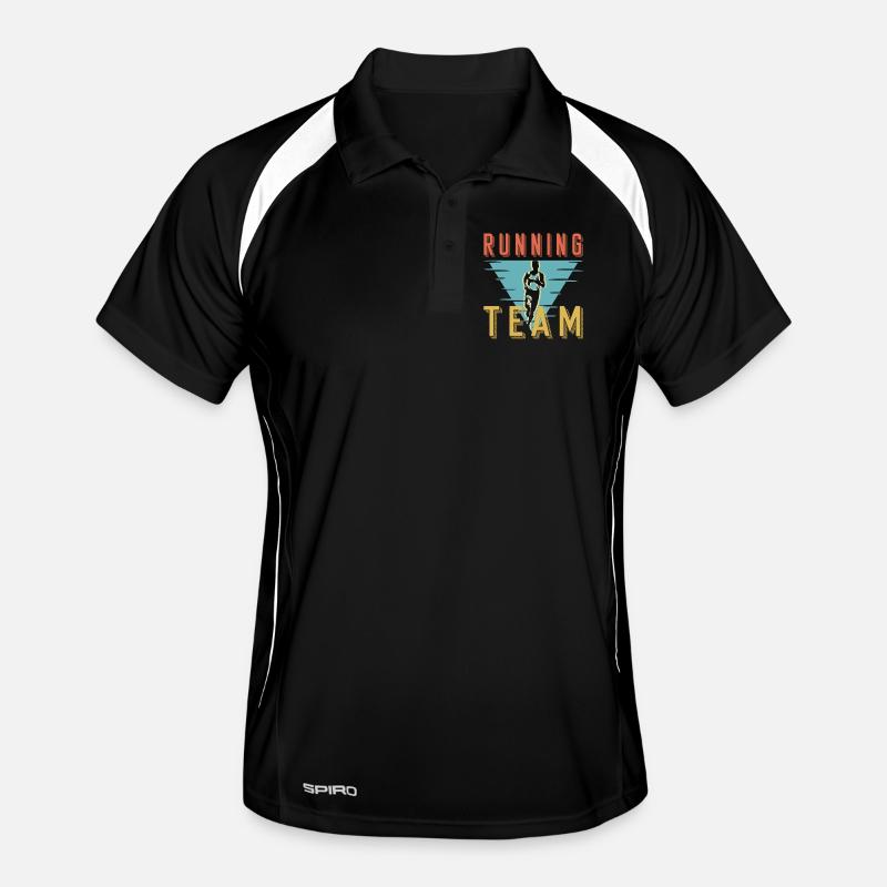 Graphique du Club de Sprint de l’équipe de course rétro Polo respirant Homme