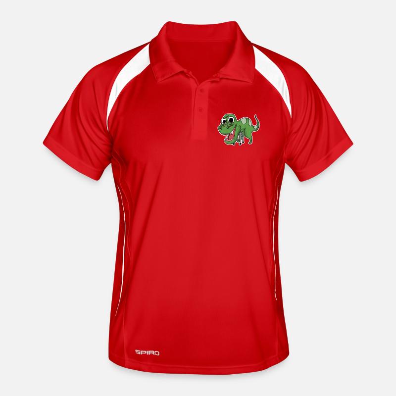 Oma Dinosaurier Männer Polo atmungsaktiv
