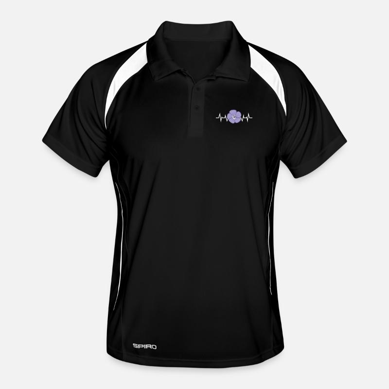 Pétale de fleur pourpre Polo respirant Homme