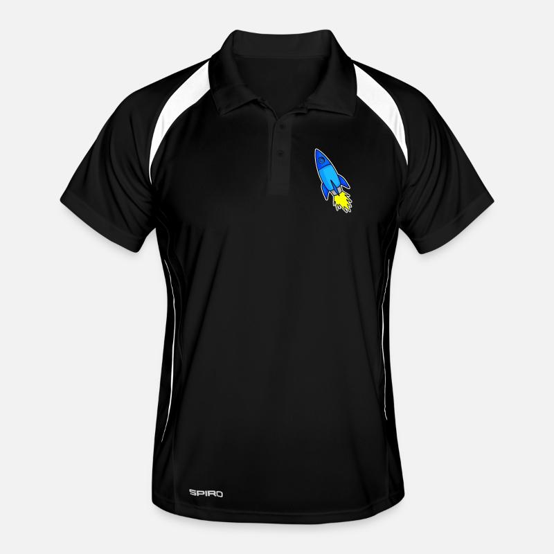 Fusée bleue Polo respirant Homme