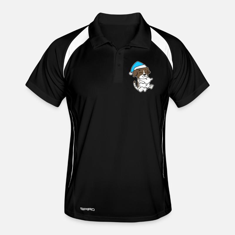 German Shorthaired Pointer Sleeping Fatigue Dog Men's Polo breathable