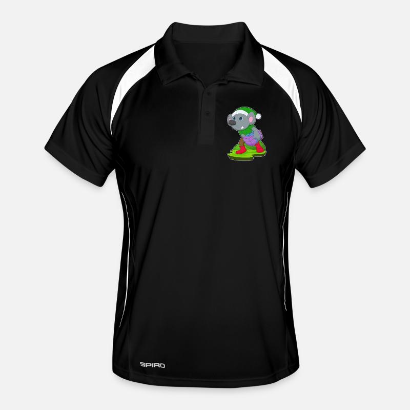 Mouse Christmas Package Men's Polo breathable