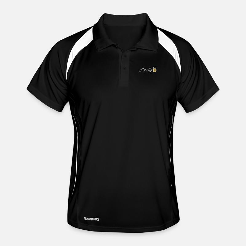 Berge Sonne Bier – Design d’extérieur minimal Dunkel Polo respirant Homme