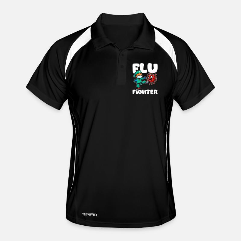 FLU FIGHTER - KRANKENSCHWESTER GESCHENK Männer Polo atmungsaktiv