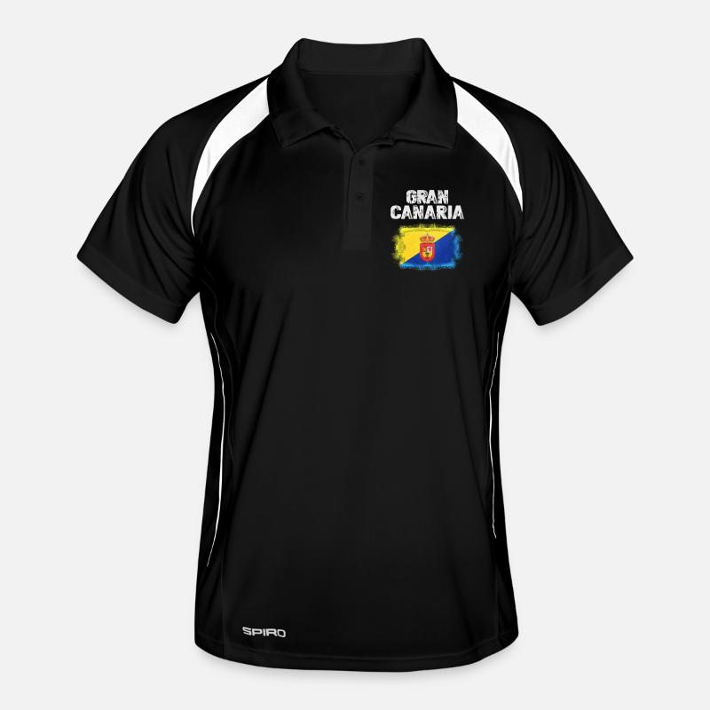 Conception du drapeau de Gran Canaria Polo respirant Homme