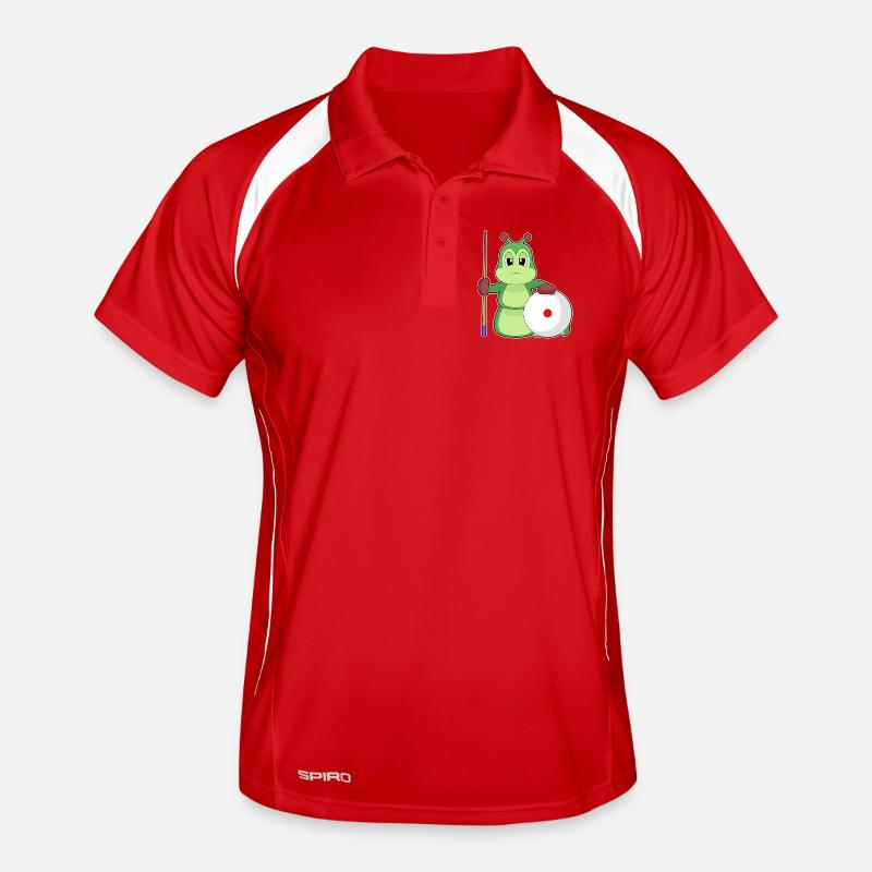 Raupe Billiard Queue Männer Polo atmungsaktiv