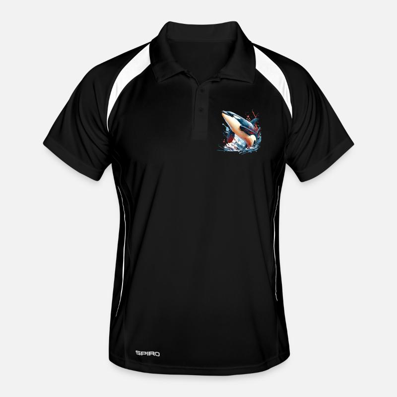Orca Killer Whale Men's Polo breathable