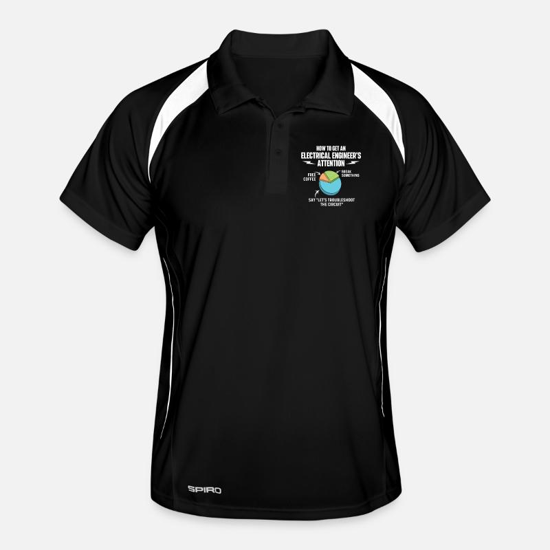 Break Something Free Coffee Circuit Troubleshoot Men's Polo breathable