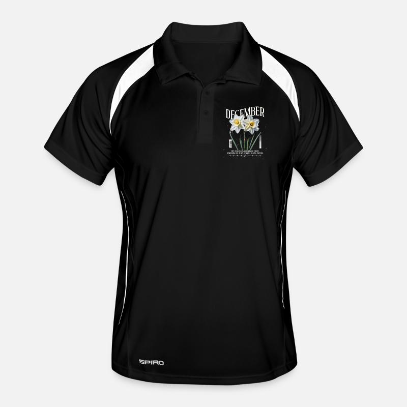 Naissance Fleurs Naissance Fleur Décembre Jonquille Polo respirant Homme