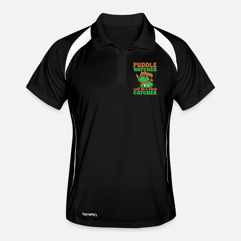 Attrape-grenouilles Puddle Watcher La vie d’une grenouille Polo respirant Homme