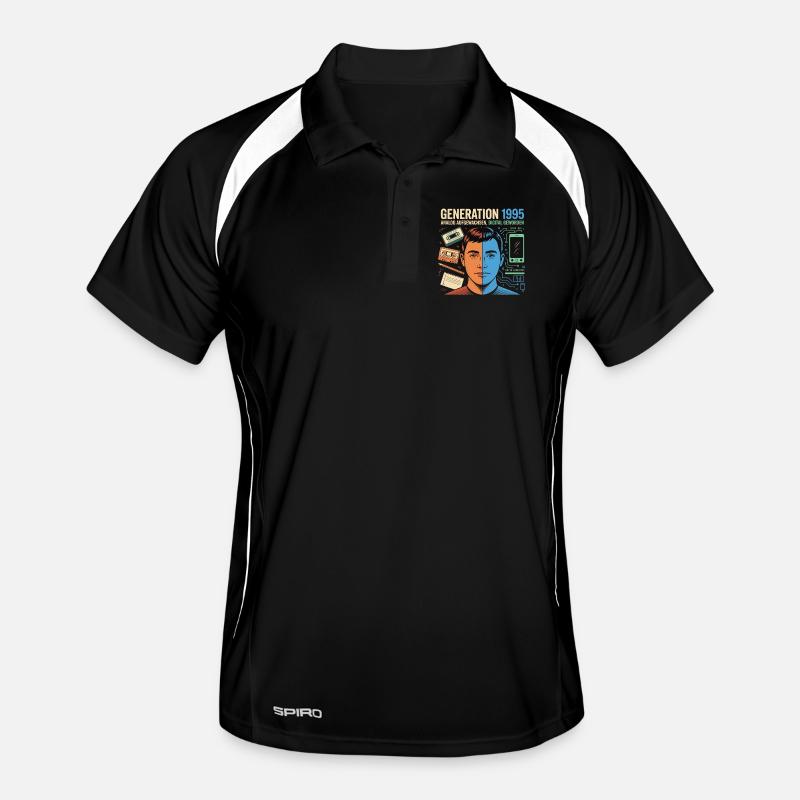 Génération 1995 Rétro Tech Double Portrait Polo respirant Homme