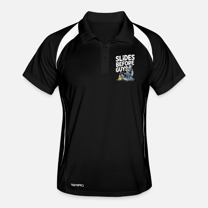 Lab Technician Slides Before Guys Laboratory Work Men's Polo breathable