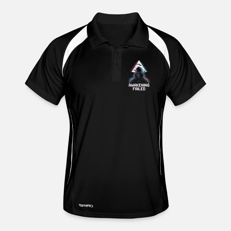Awakening Failed – Neon Glitch Figur Männer Polo atmungsaktiv