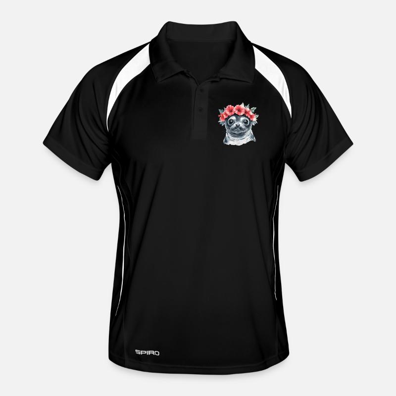 Sceau de la couronne de fleurs Polo respirant Homme