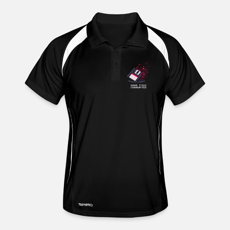 Save File Broken | Undertaker Irony - Men's Polo breathable - black/white