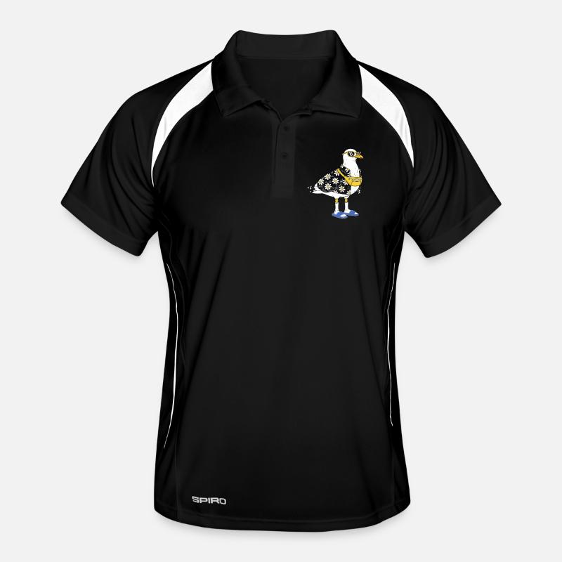 Daisy seagull in summer look Men's Polo breathable