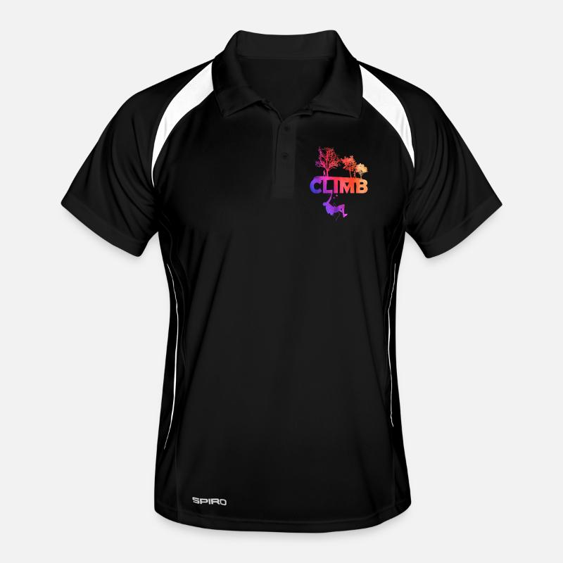 Silhouette de la pente de montée Polo respirant Homme