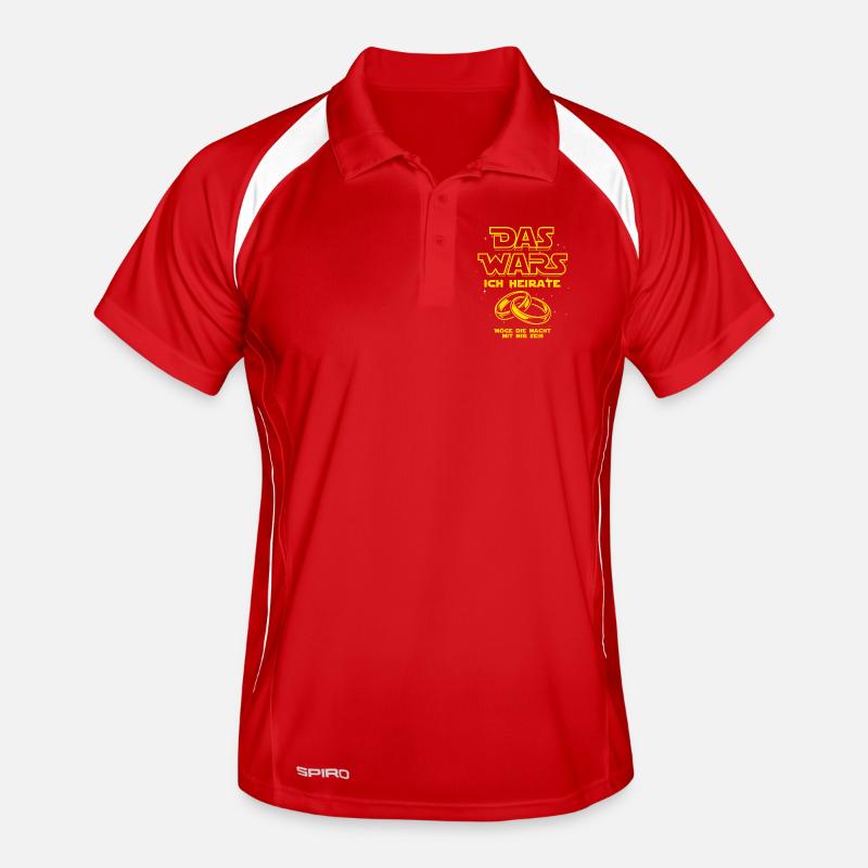 JGA Das Wars. Ich heirate - Eheringe Männer Polo atmungsaktiv